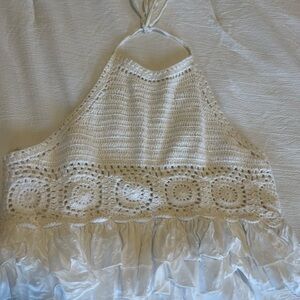 American Eagle crochet crop